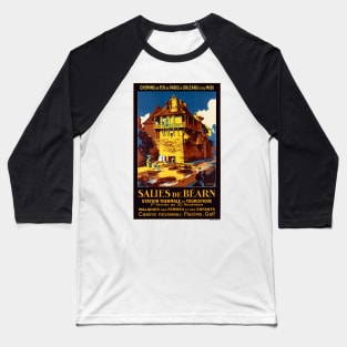 Salies-de-Bearn France Vintage Poster 1931 Baseball T-Shirt